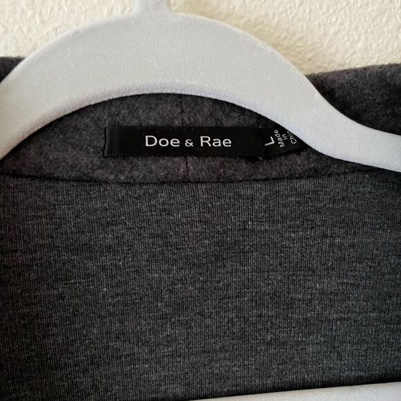 doe & rae women cropped open front cardigan L - Picture 4 of 6